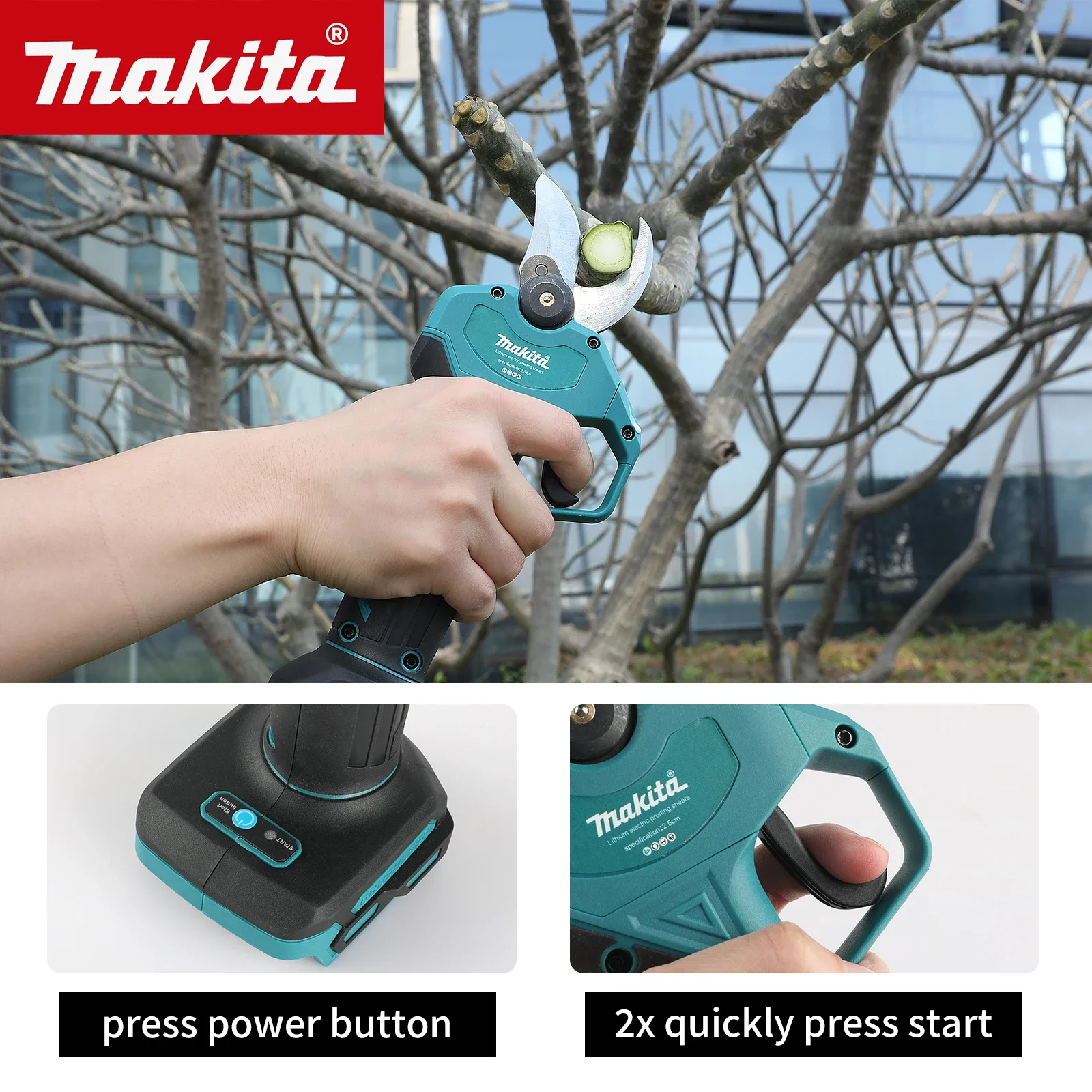 Gardening Tools Vegetables - Gunting Elektrik Tanpa Kabel untuk Memangkas