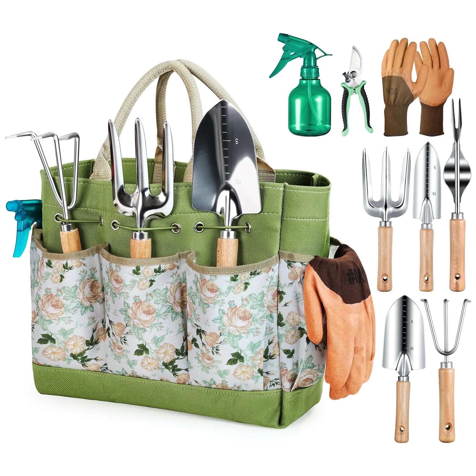 Spade Digging Fork - 9PCS Set Alat Taman dari Baja