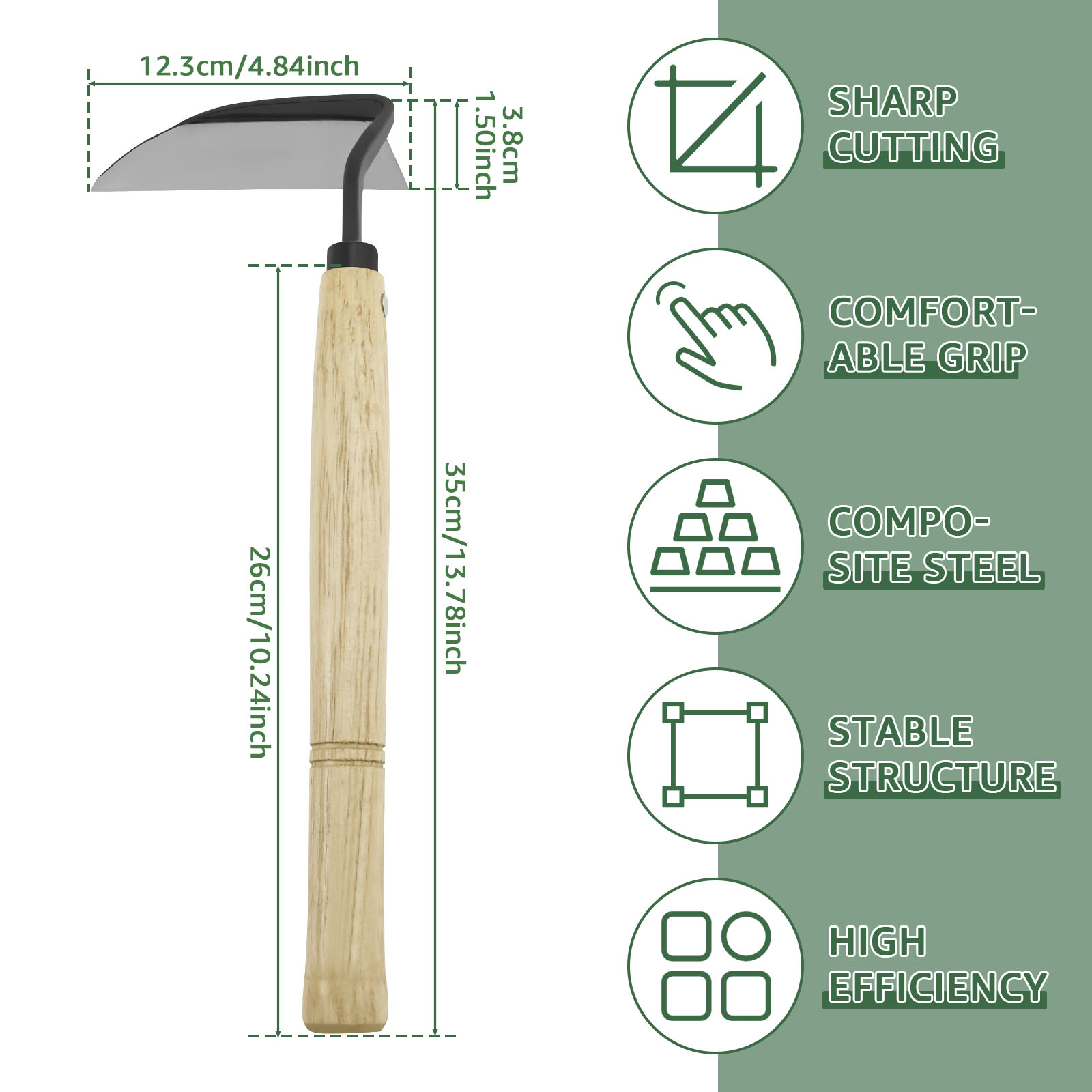 Sabit Penyiangan Jepang Gagang - Gardening Hand Tools Japanese ulasan dan harga